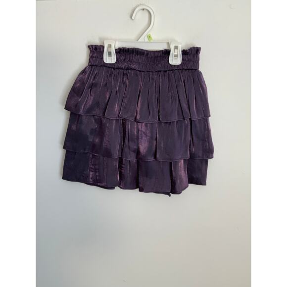 Pleat *PLUM SHIMMER* Luna Skirt size 14 - Picture 2 of 4